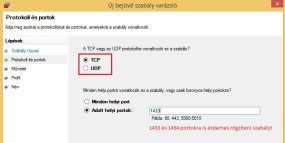 Tűzfal beállítása - 4